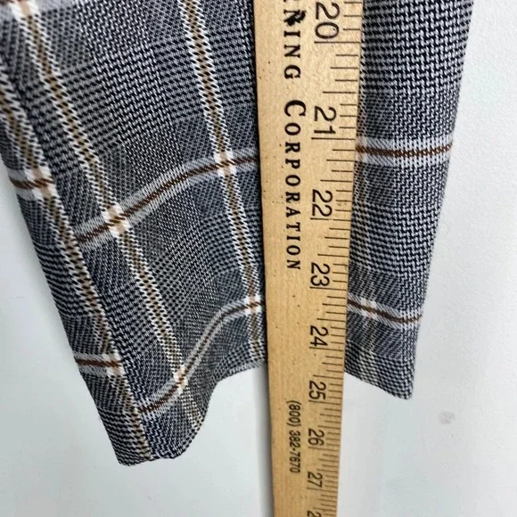 Adrianna Papell EUC Women's Gray Plaid Longline Academic Classic Preppy Coat - Picture 11 of 11